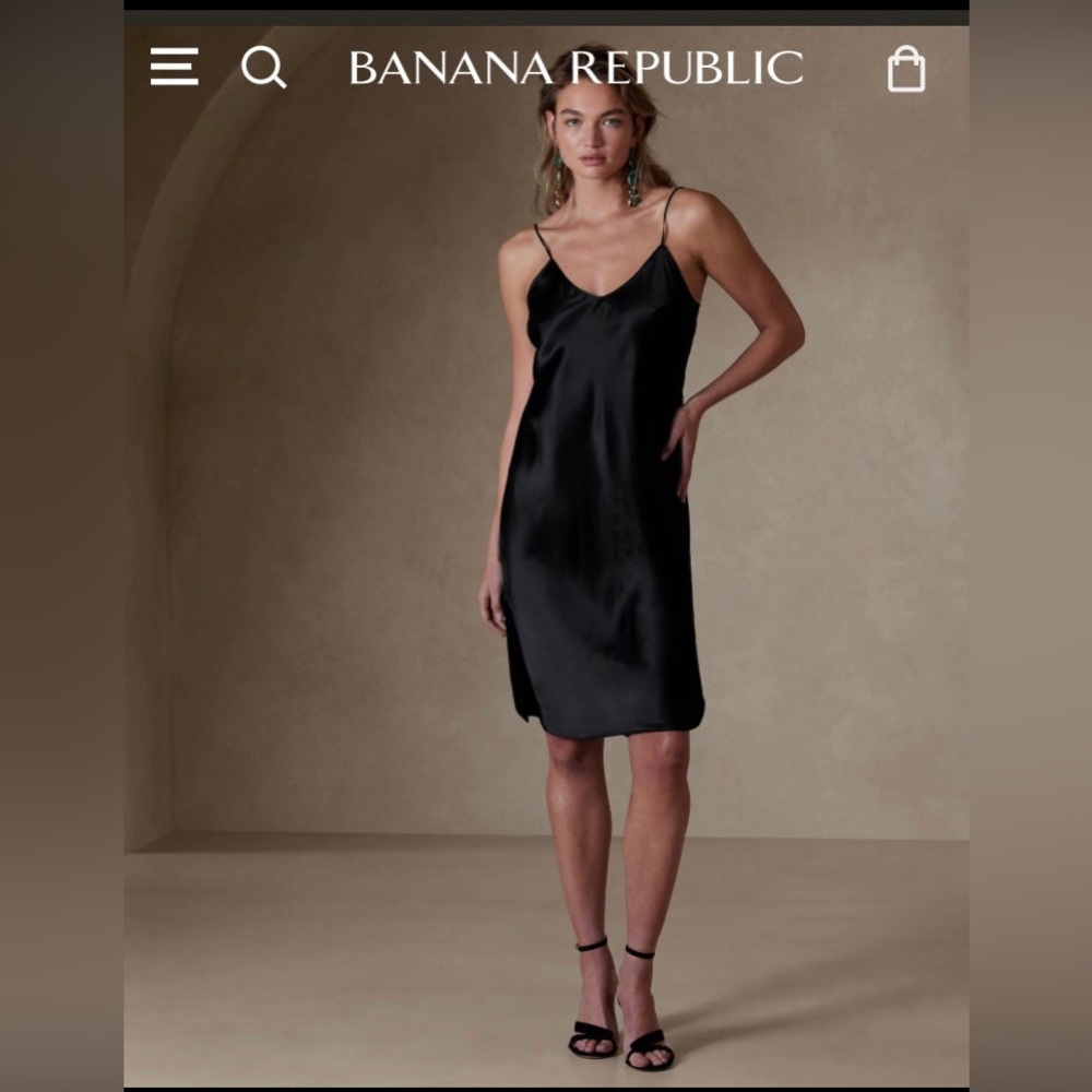 Banana republic silk slip dress